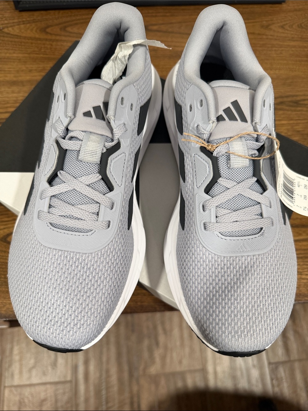 adidas Men's Running Shoe in Light Gray with Black Accents